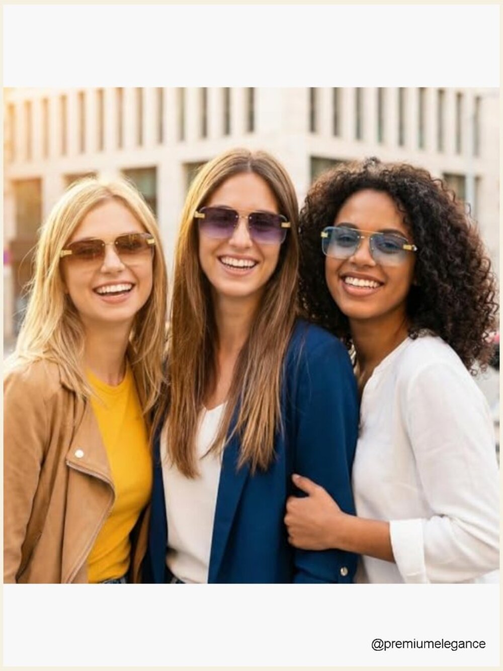 5 Pairs Rimless Rectangle Sunglasses for Men Women Retro Frameless UV400 - Picture 4 of 7